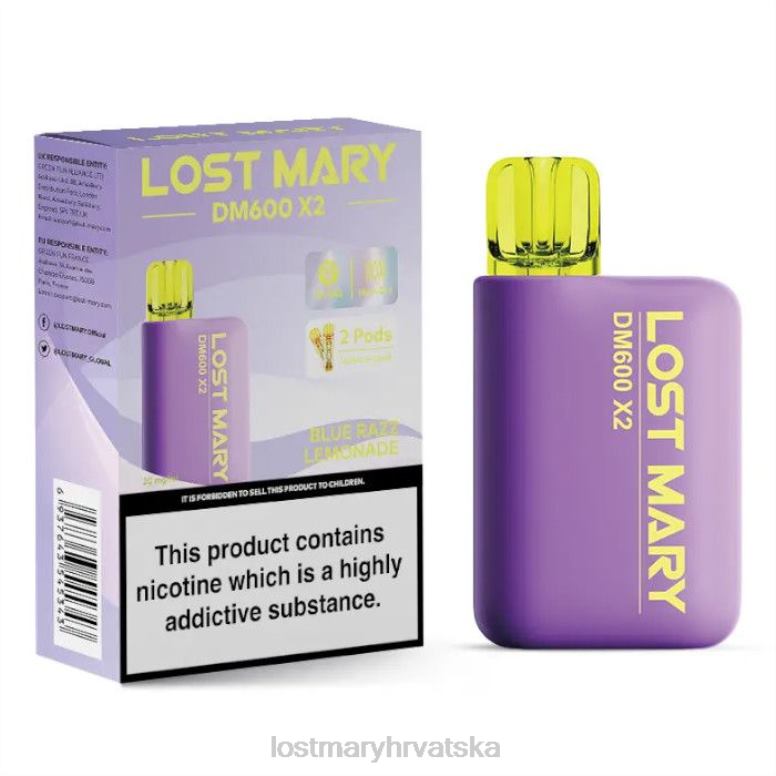 lost mary dm600 x2 jednokratni vape 0HB6R188 plava razz limunada | LOST MARY Online