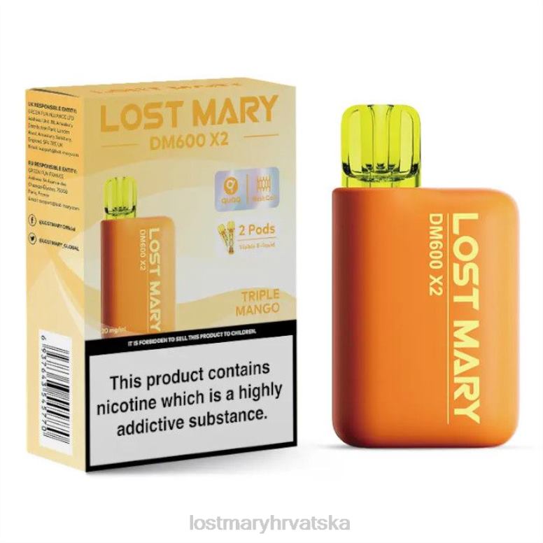 lost mary dm600 x2 jednokratni vape 0HB6R199 trostruki mango | LOST MARY Online Store