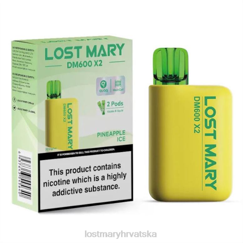 lost mary dm600 x2 jednokratni vape 0HB6R204 led od ananasa | LOST MARY Vape Okusi