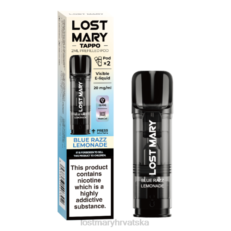 lost mary tappo unaprijed napunjene mahune - 20 mg - 2 kom 0HB6R181 plava razz limunada | LOST MARY Vape